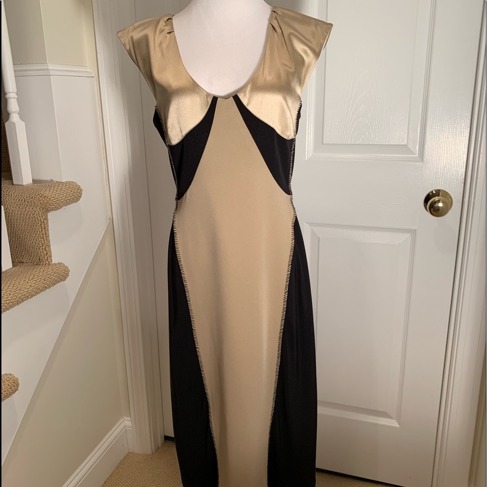 NWT, dress, Gorgeous Rachel Roy, black/Champaign